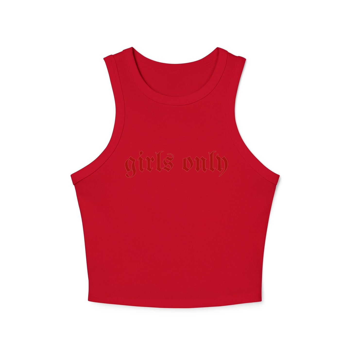 Girls Only Women's Racer Tank Top