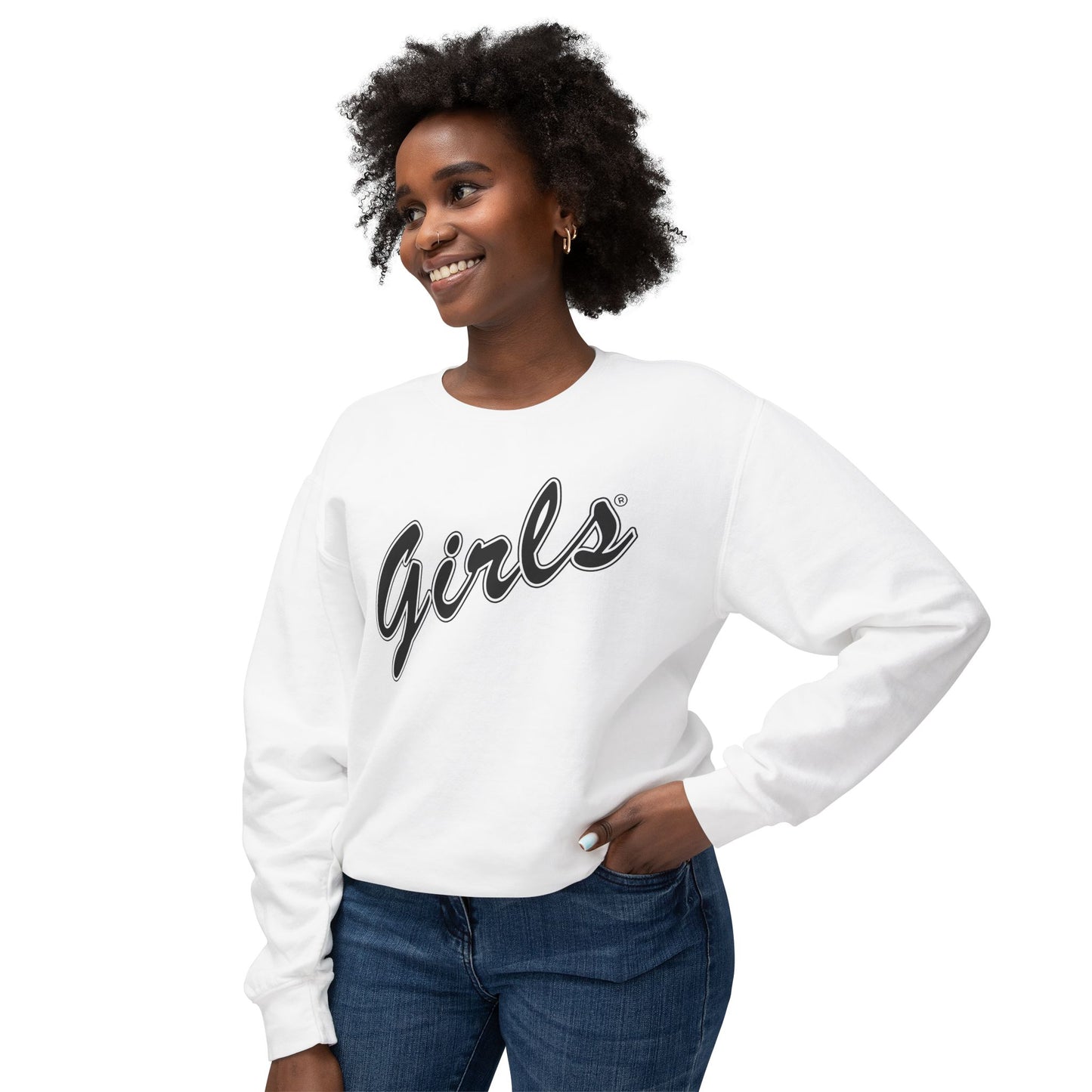 Girls Sweatshirt Comfy Unisex Lightweight Crewneck Sweater