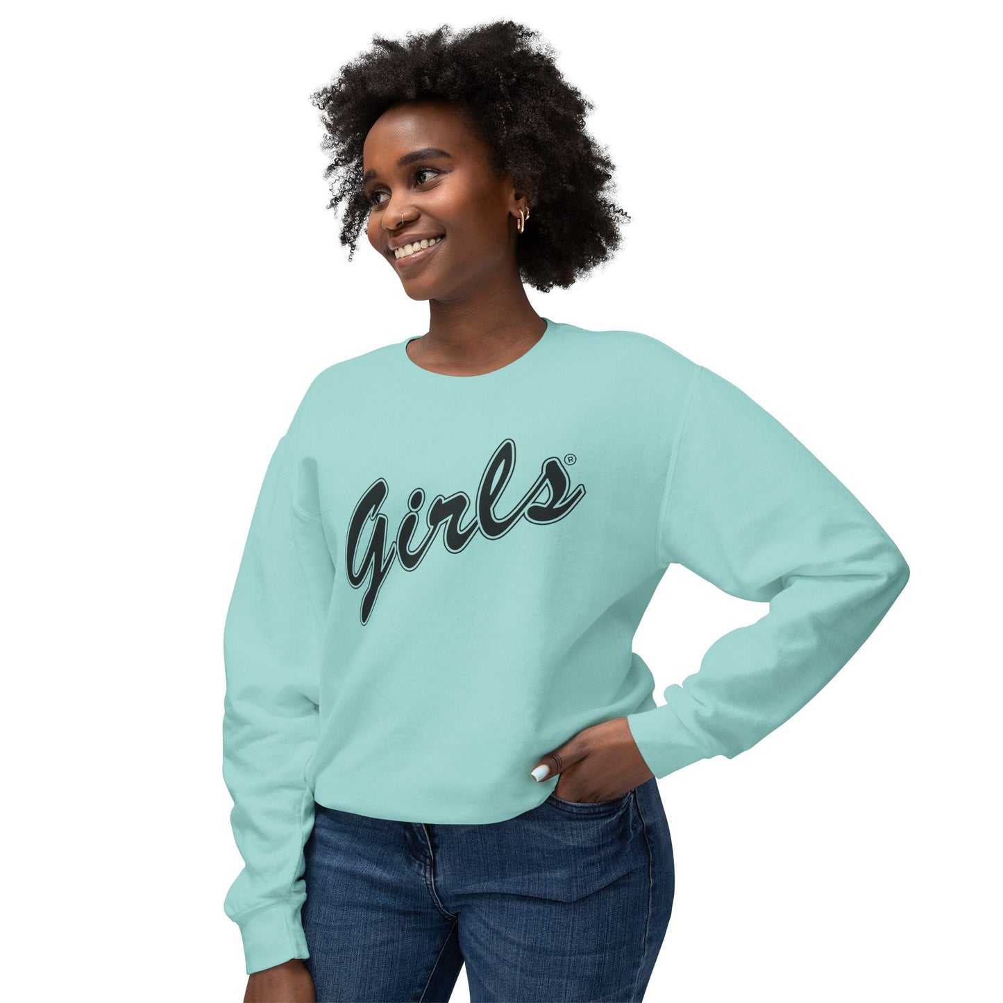 Girls Sweatshirt Comfy Unisex Lightweight Crewneck Sweater