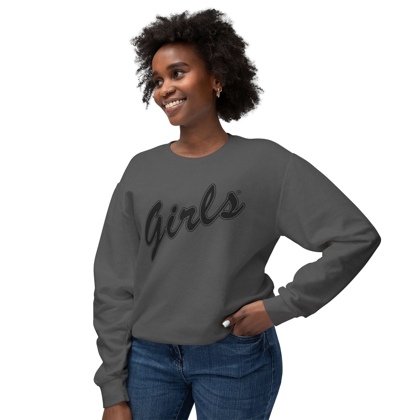 Girls Sweatshirt Comfy Unisex Lightweight Crewneck Sweater