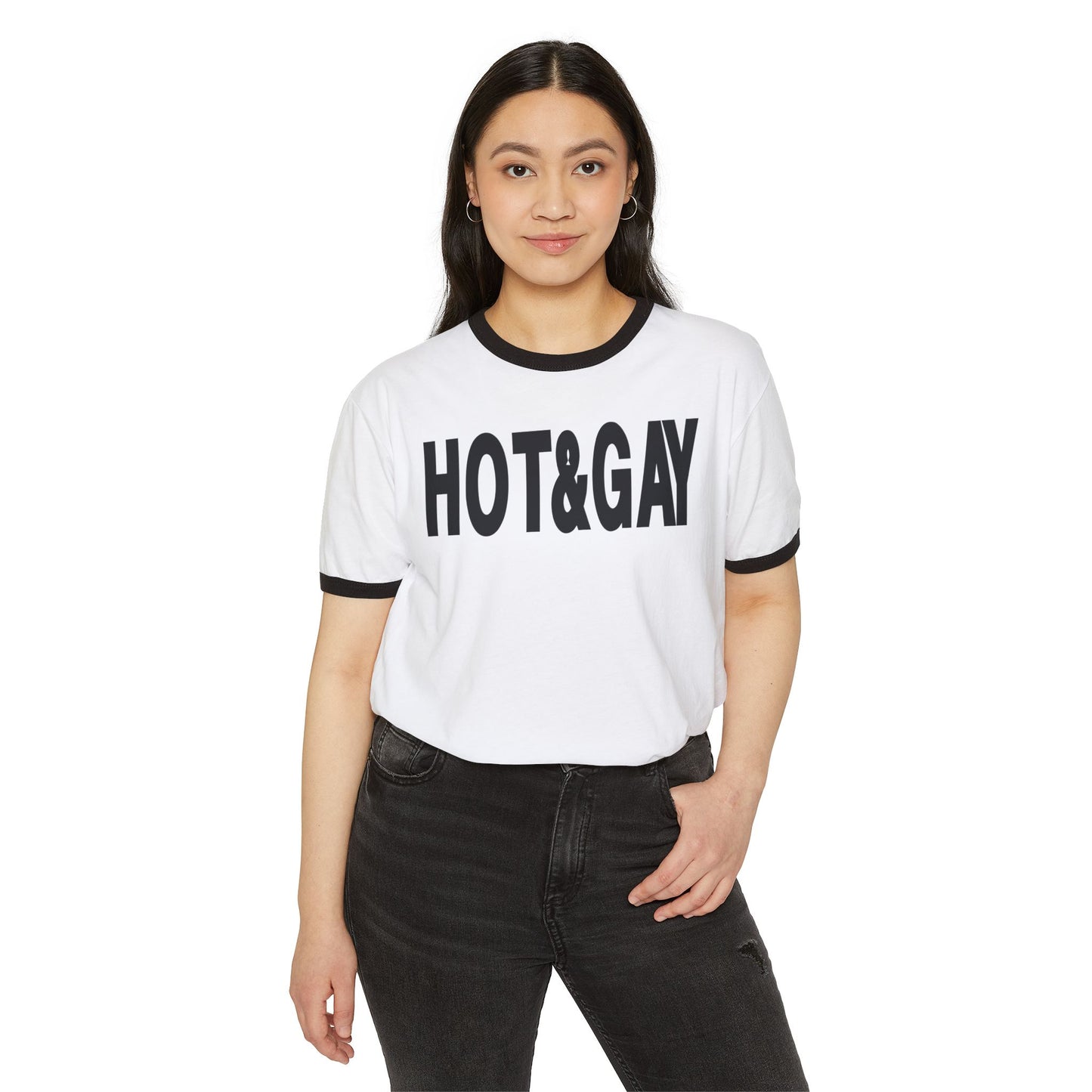 Hot & Gay Ringer T-Shirt