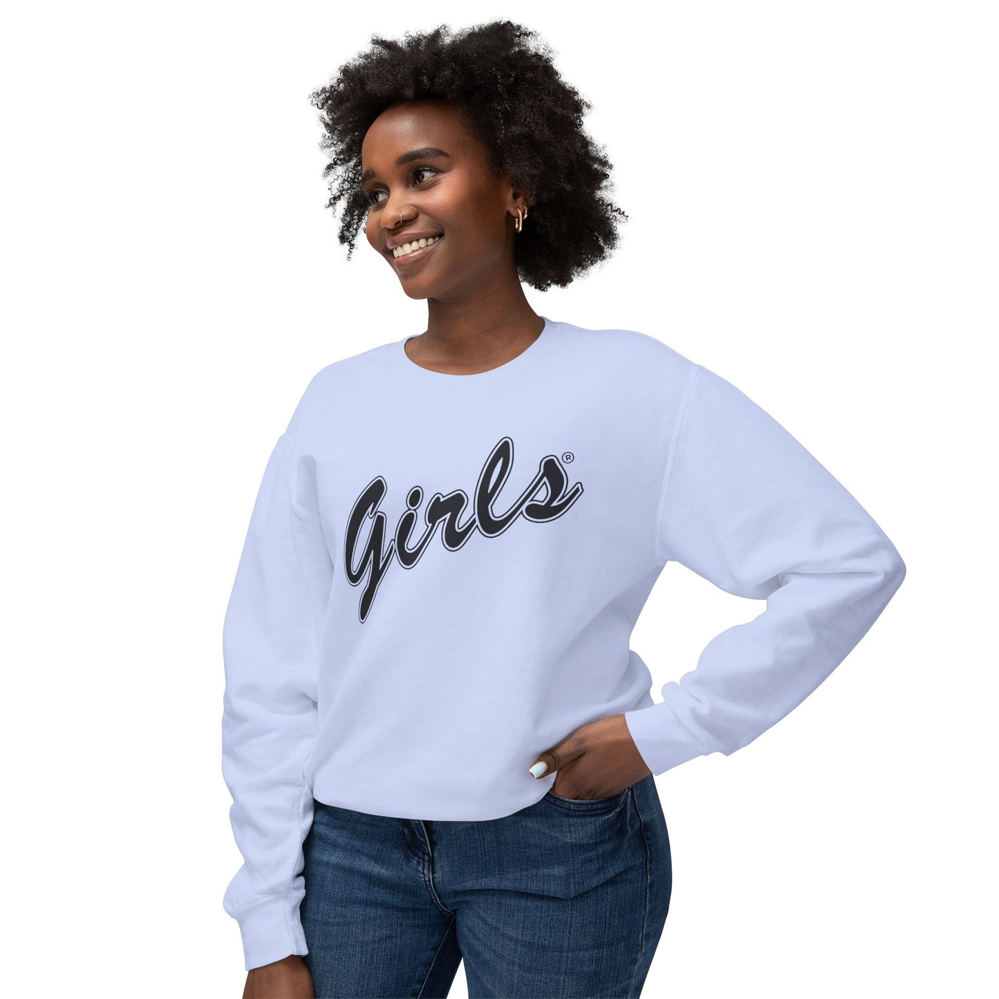 Girls Sweatshirt Comfy Unisex Lightweight Crewneck Sweater
