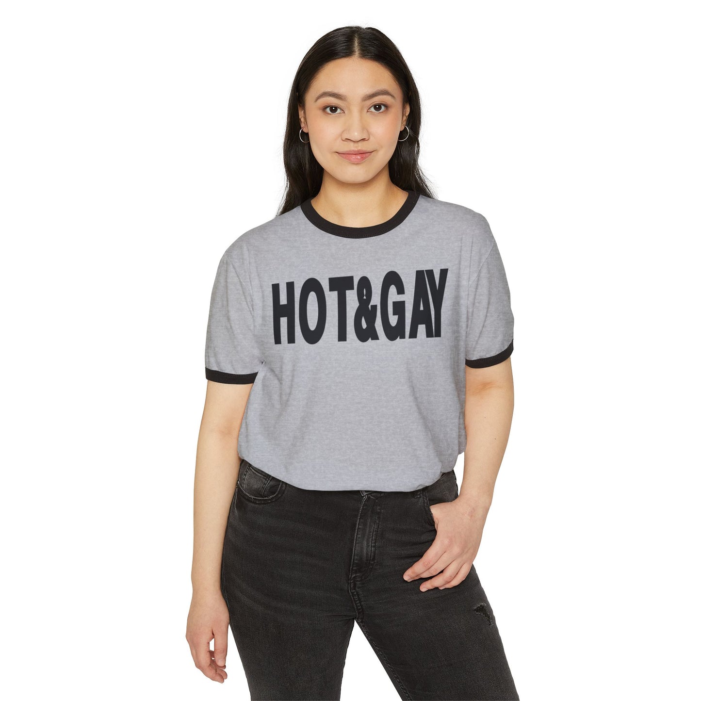 Hot & Gay Ringer T-Shirt