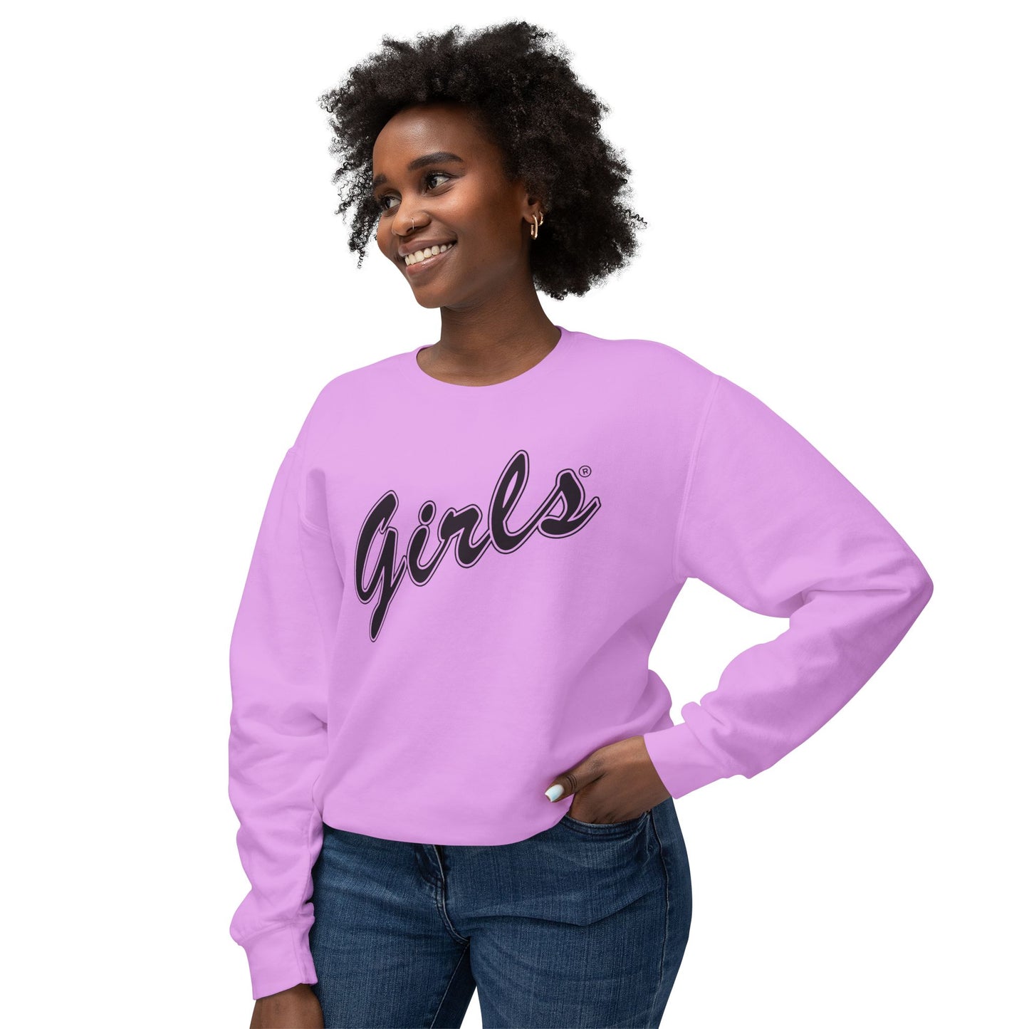 Girls Sweatshirt Comfy Unisex Lightweight Crewneck Sweater