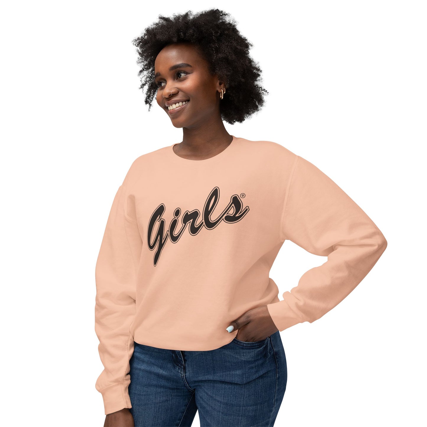 Girls Sweatshirt Comfy Unisex Lightweight Crewneck Sweater