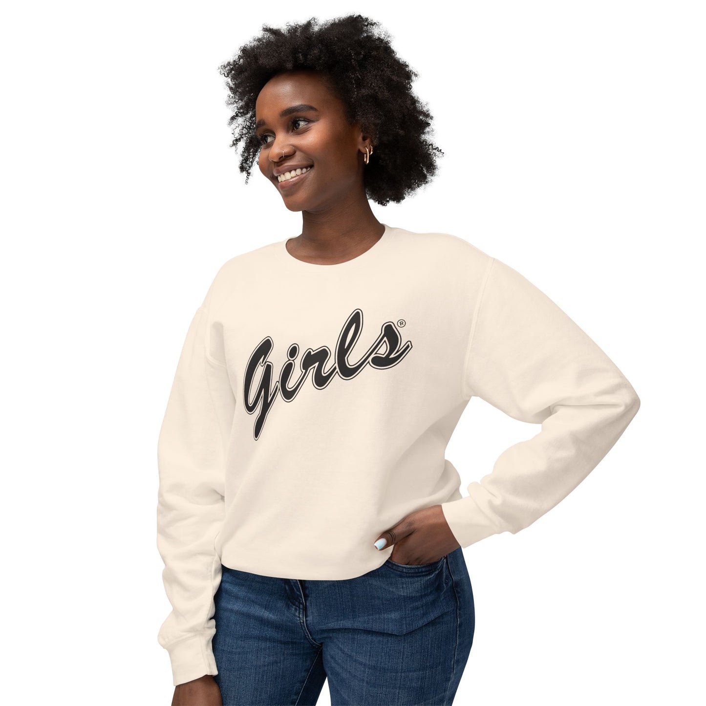 Girls Sweatshirt Comfy Unisex Lightweight Crewneck Sweater