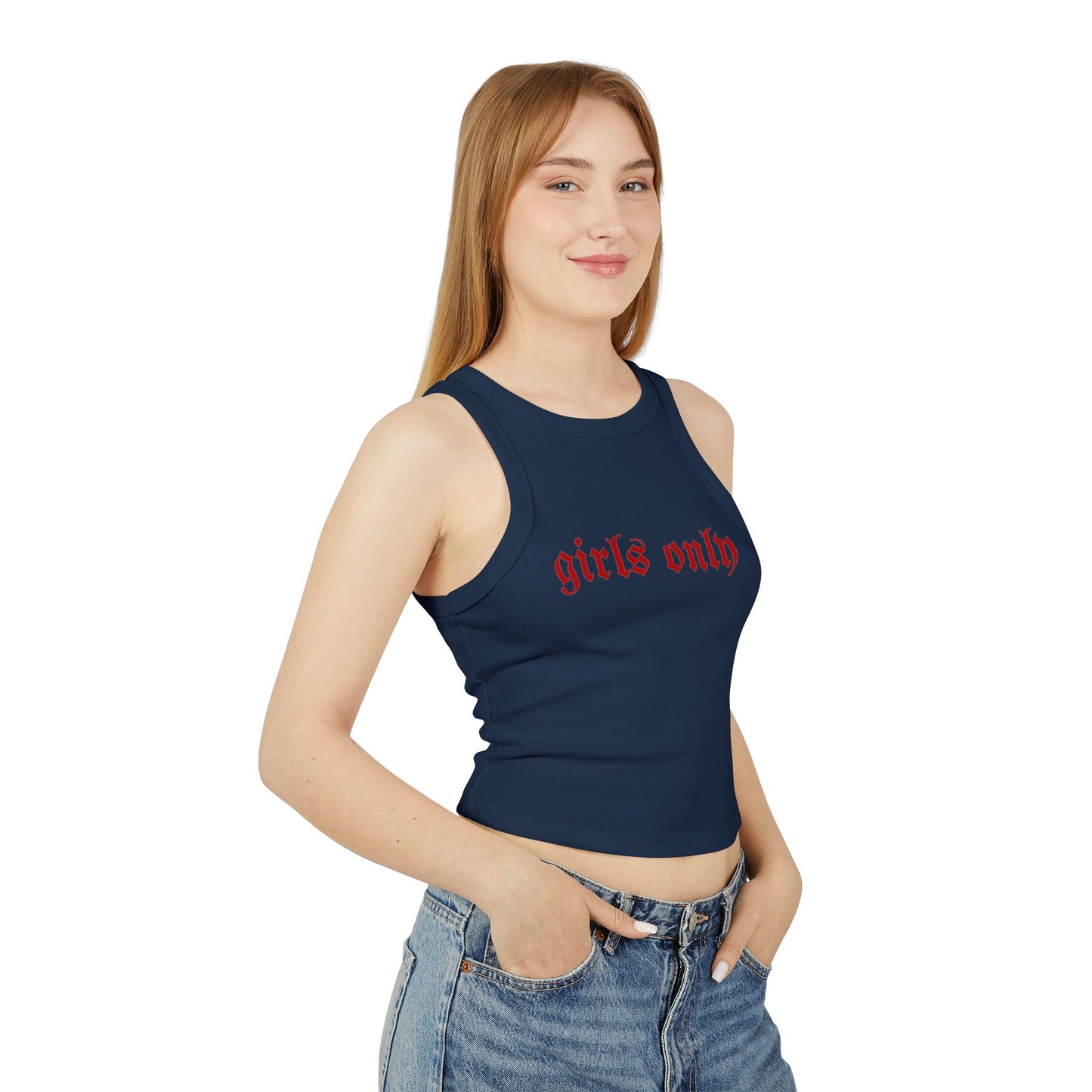 Girls Only Women's Racer Tank Top