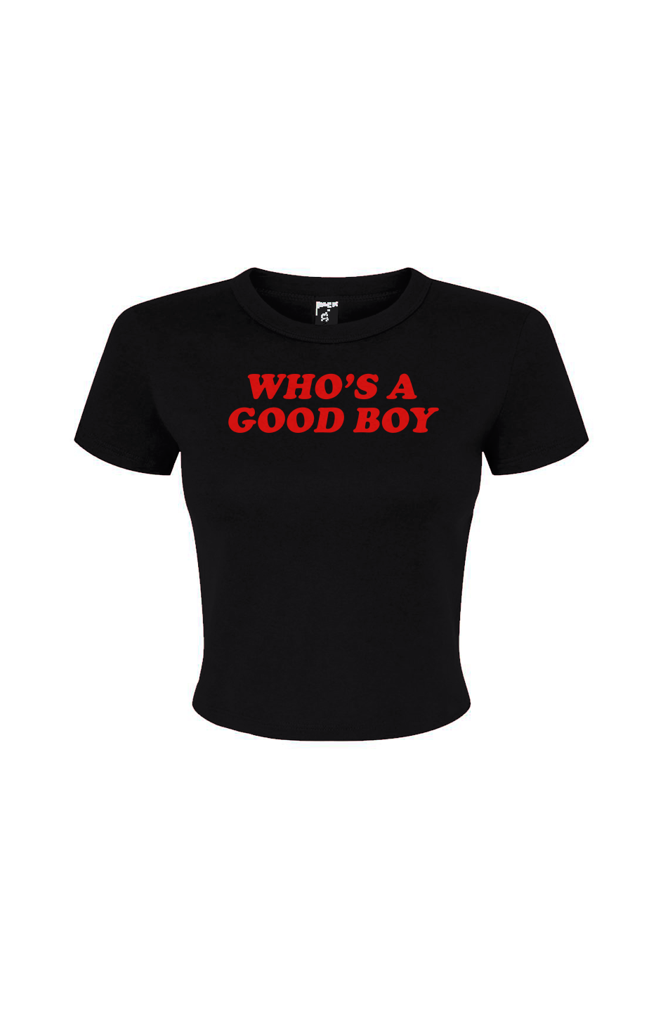 Who's a Good Boy Women's Micro Rib Baby Tee