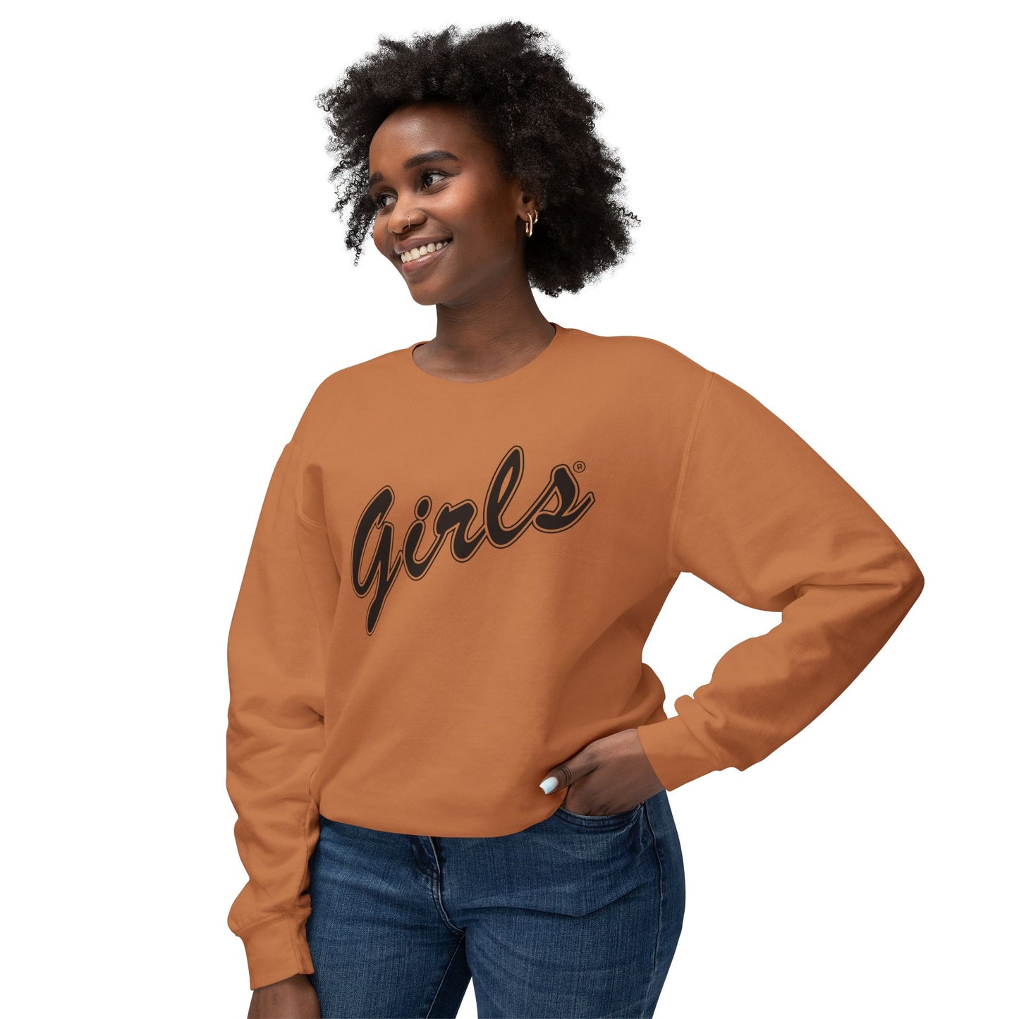 Girls Sweatshirt Comfy Unisex Lightweight Crewneck Sweater