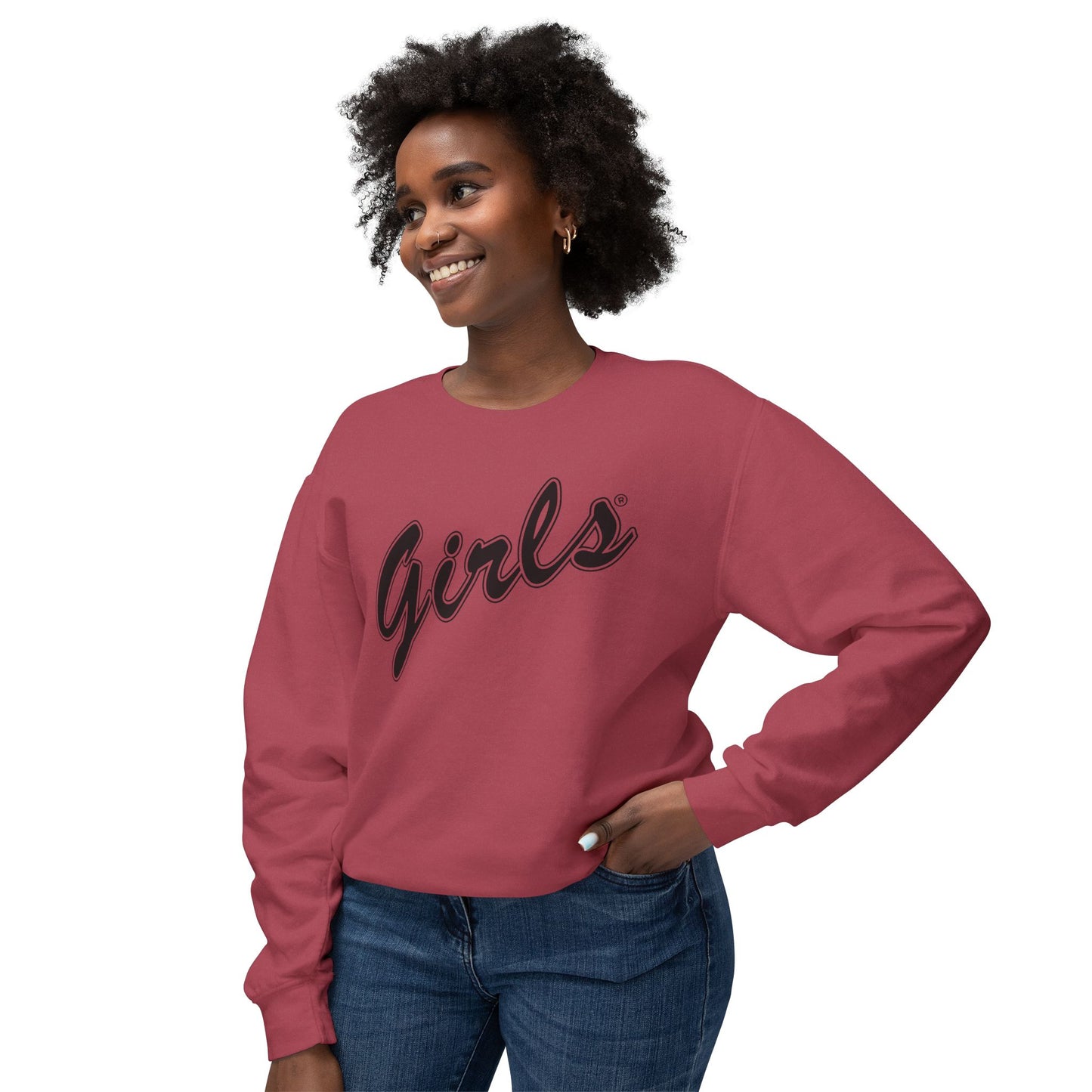 Girls Sweatshirt Comfy Unisex Lightweight Crewneck Sweater