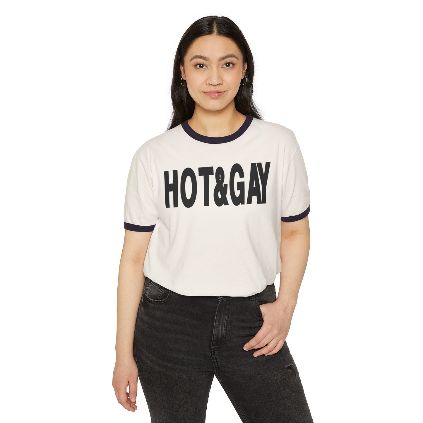 Hot & Gay Ringer T-Shirt
