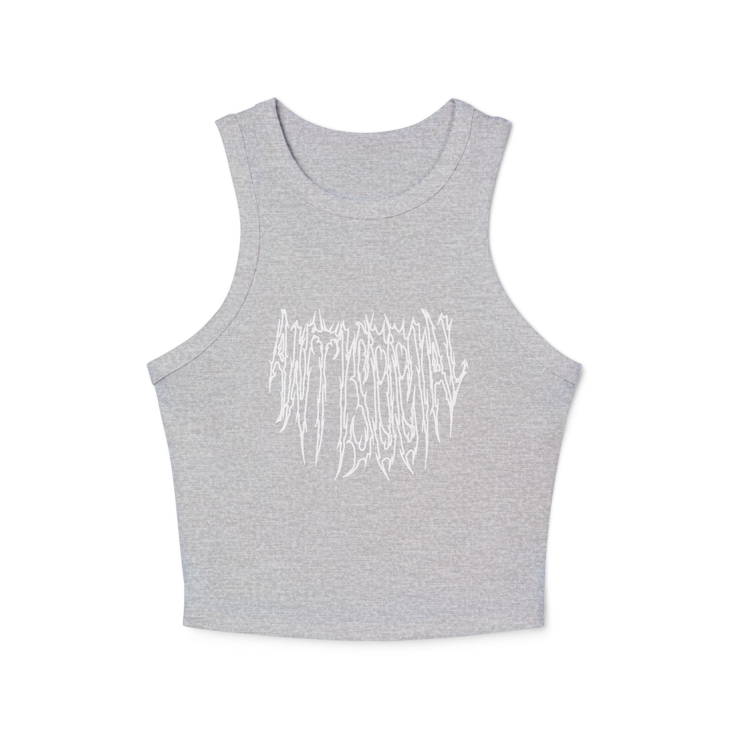 Anti Social Outline Classic Women's Racer Tank Top