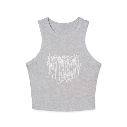 Anti Social Outline Classic Women's Racer Tank Top