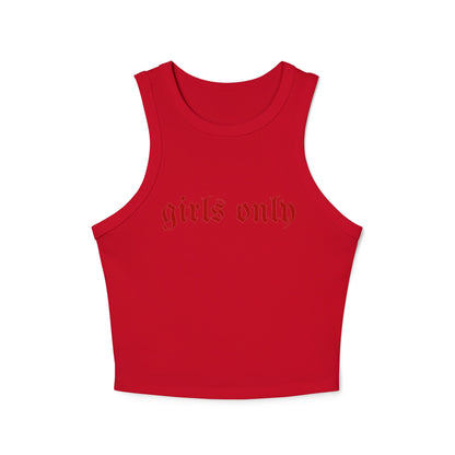 Girls Only Women's Racer Tank Top