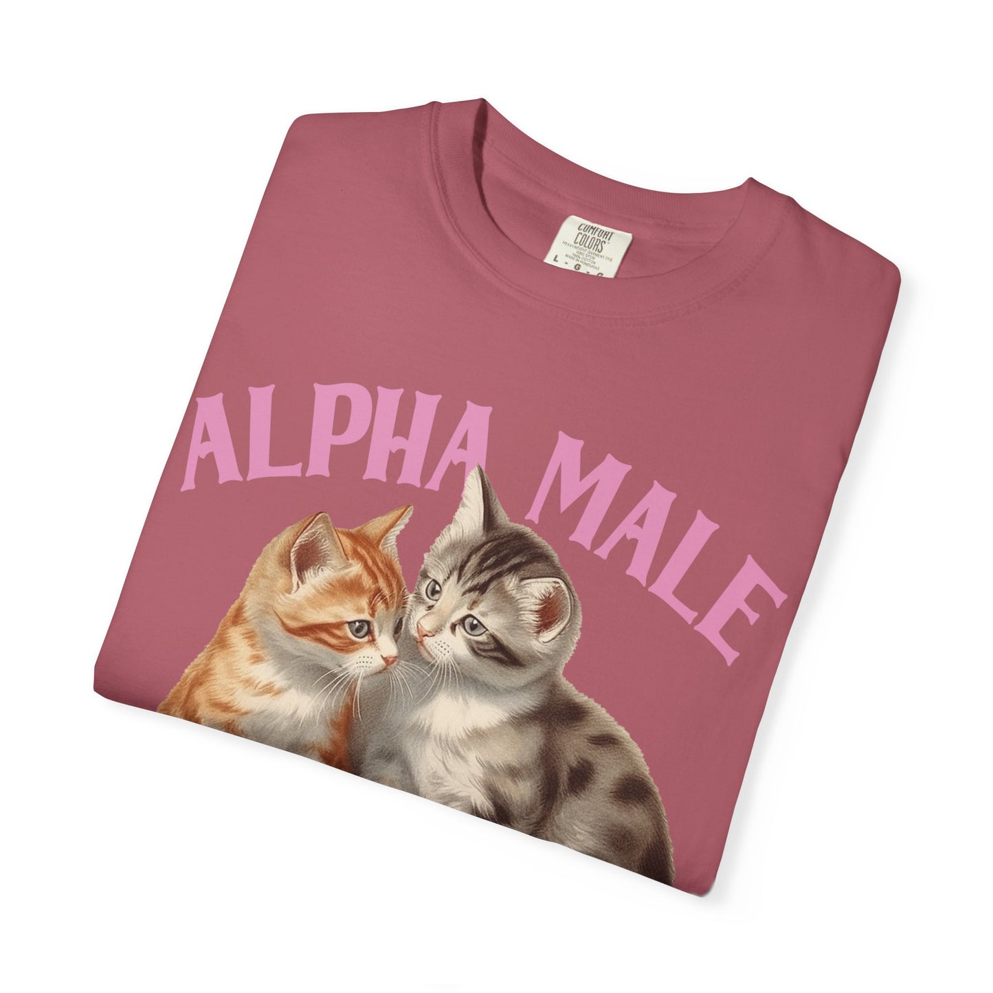 Alpha Cat Male Ironic Funny Kitten shirt Y2K Humor Kittens T-shirt for men or women