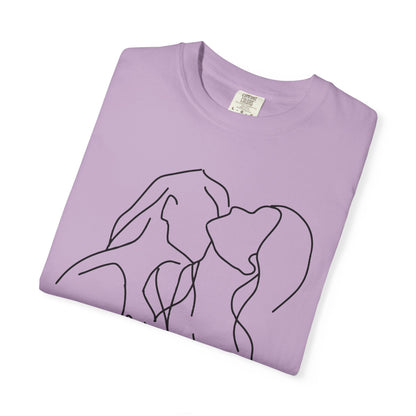 Lesbian Minimal Line art for Women Line Art Kiss shirt Kiss Women T-shirt for women