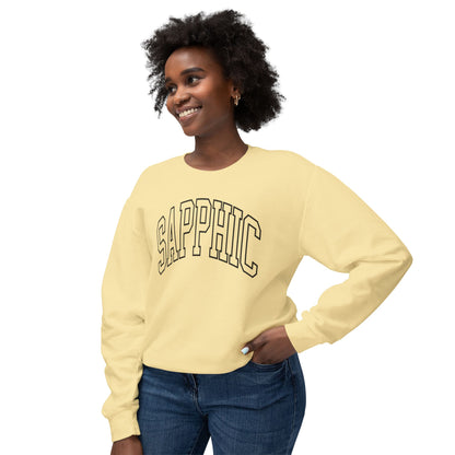 Sapphic Sweatshirt Comfy Unisex Lightweight Crewneck Sweater