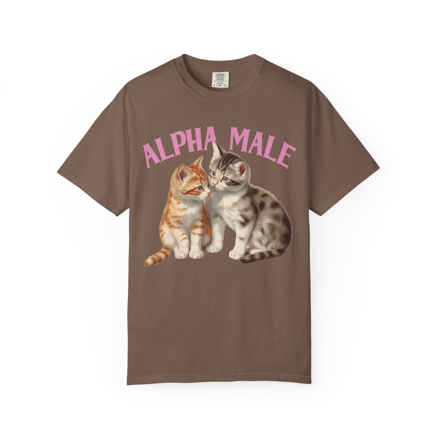 Alpha Cat Male Ironic Funny Kitten shirt Y2K Humor Kittens T-shirt for men or women