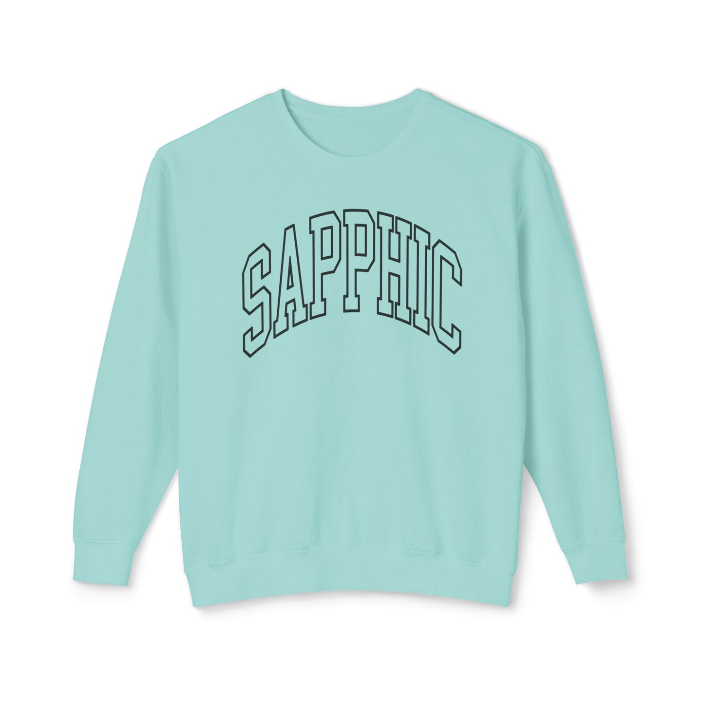 Sapphic Sweatshirt Comfy Unisex Lightweight Crewneck Sweater