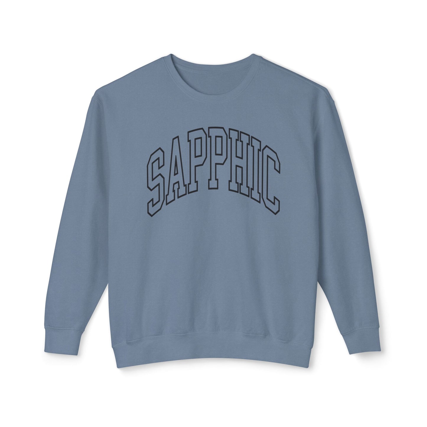 Sapphic Sweatshirt Comfy Unisex Lightweight Crewneck Sweater