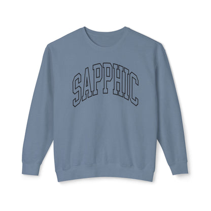 Sapphic Sweatshirt Comfy Unisex Lightweight Crewneck Sweater