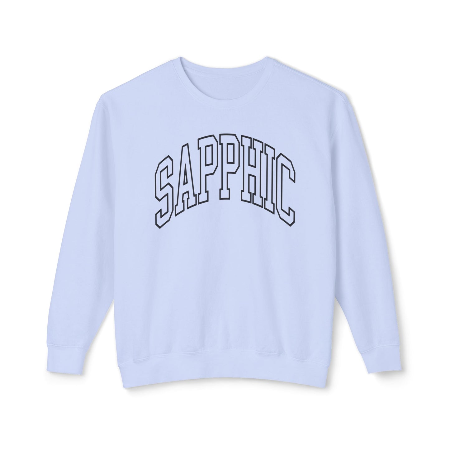 Sapphic Sweatshirt Comfy Unisex Lightweight Crewneck Sweater