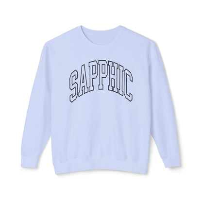 Sapphic Sweatshirt Comfy Unisex Lightweight Crewneck Sweater