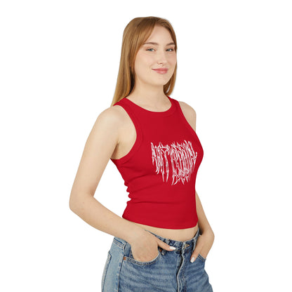 Anti Social Outline Classic Women's Racer Tank Top