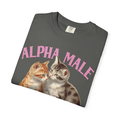 Alpha Cat Male Ironic Funny Kitten shirt Y2K Humor Kittens T-shirt for men or women