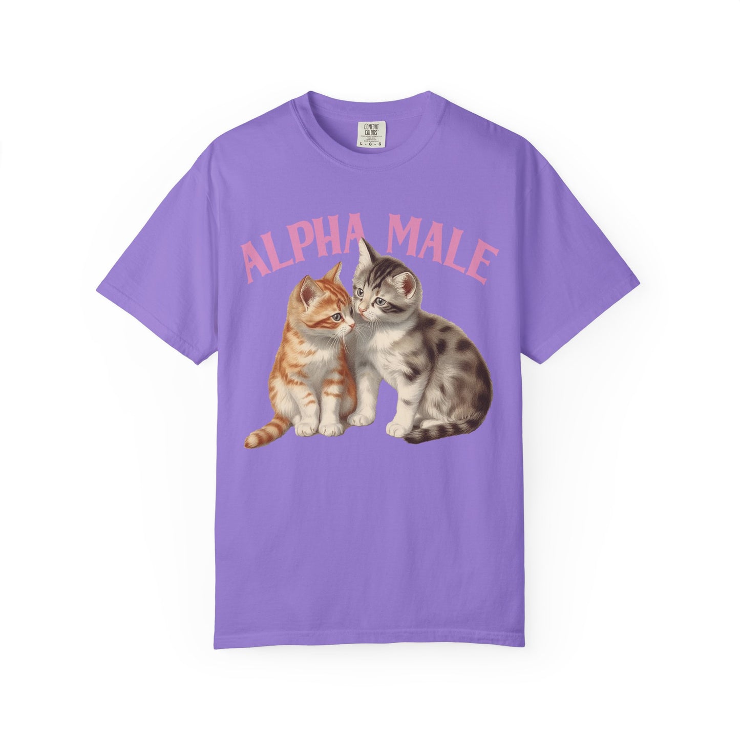 Alpha Cat Male Ironic Funny Kitten shirt Y2K Humor Kittens T-shirt for men or women