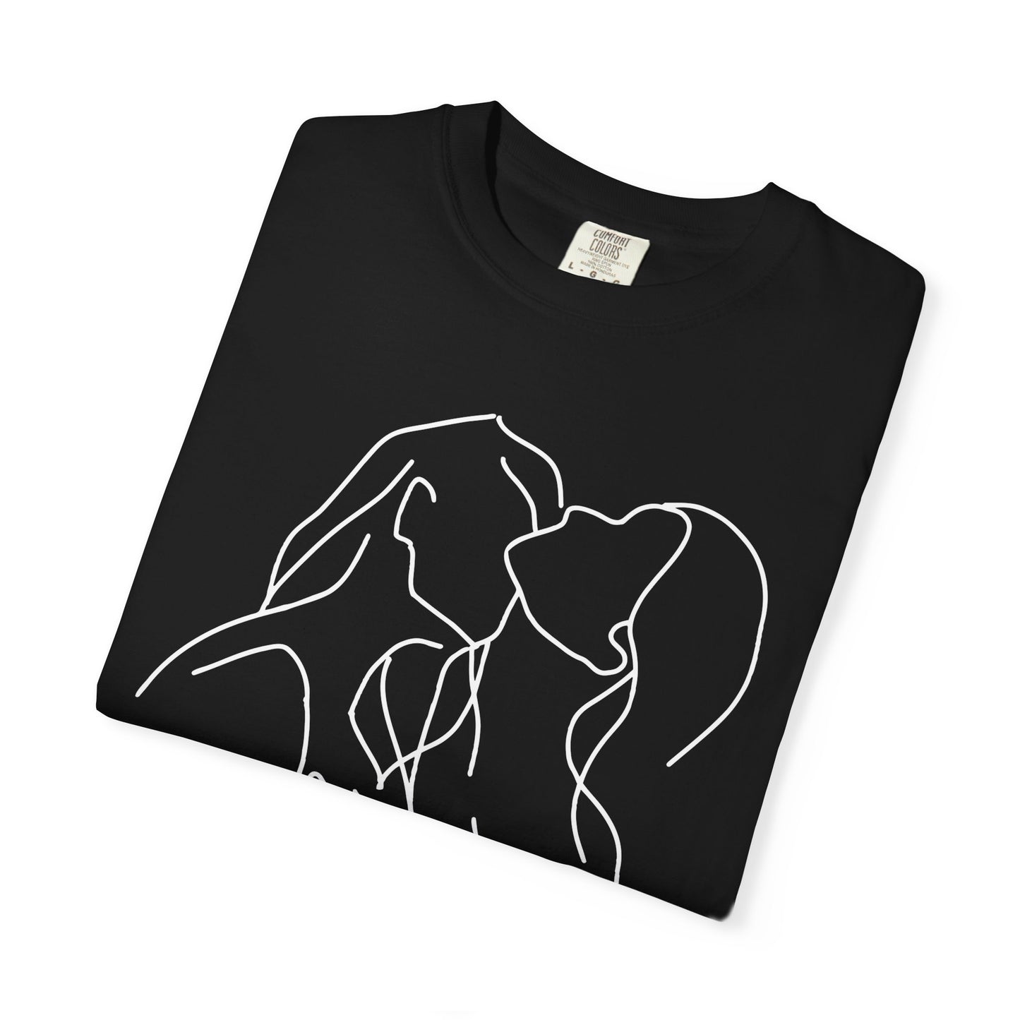 Lesbian Minimal Line art for Women Line Art Kiss shirt Kiss Women T-shirt for women