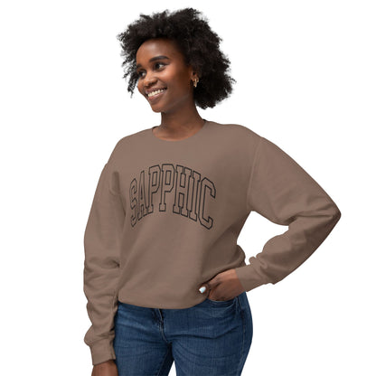 Sapphic Sweatshirt Comfy Unisex Lightweight Crewneck Sweater