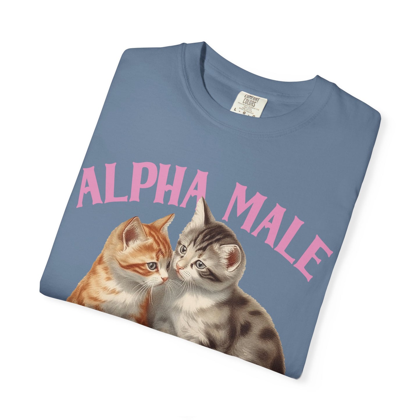 Alpha Cat Male Ironic Funny Kitten shirt Y2K Humor Kittens T-shirt for men or women
