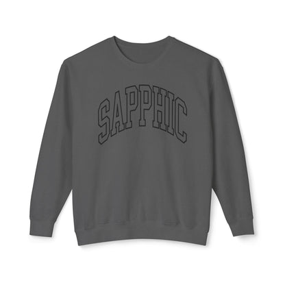 Sapphic Sweatshirt Comfy Unisex Lightweight Crewneck Sweater