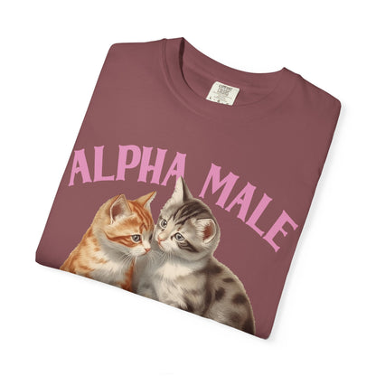 Alpha Cat Male Ironic Funny Kitten shirt Y2K Humor Kittens T-shirt for men or women