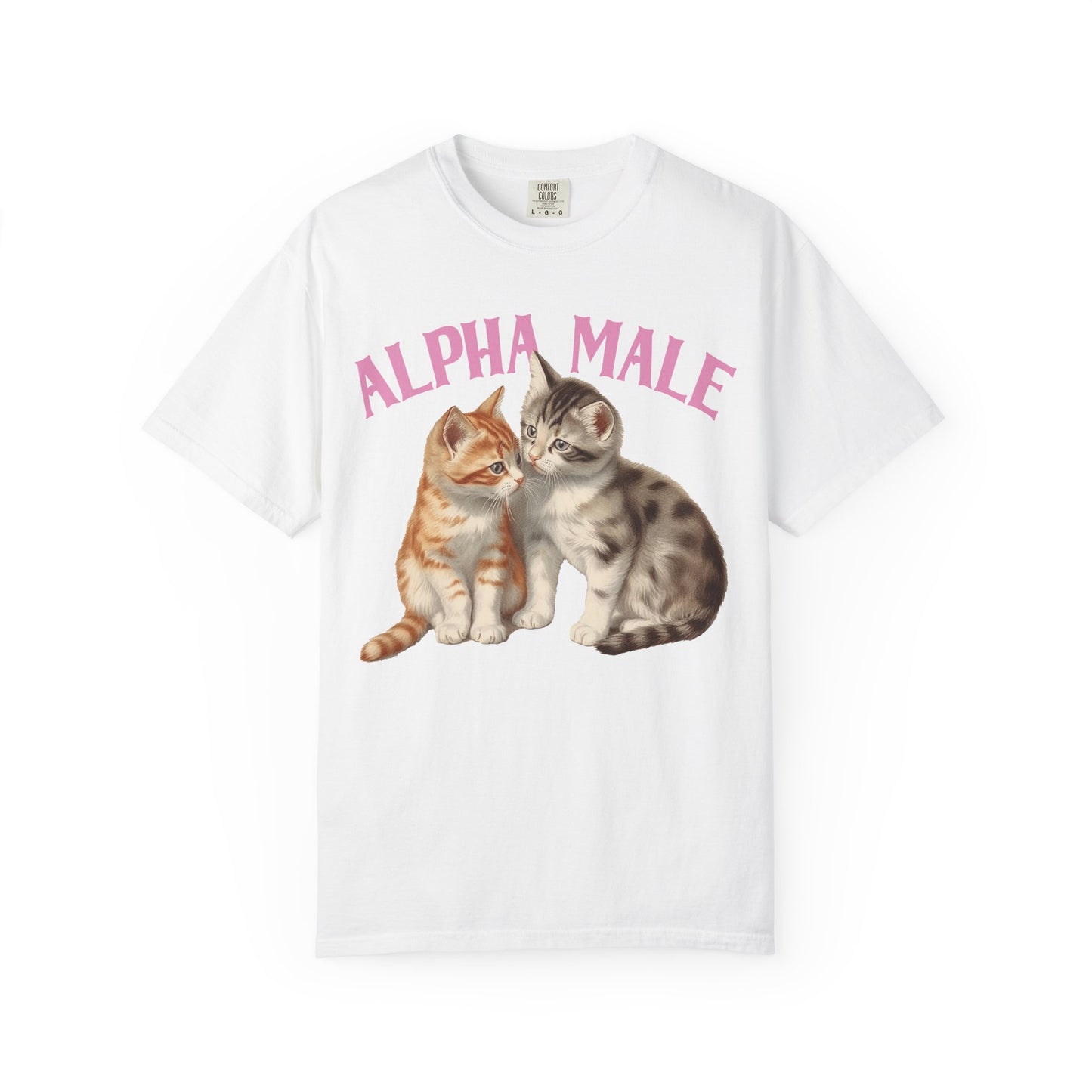 Alpha Cat Male Ironic Funny Kitten shirt Y2K Humor Kittens T-shirt for men or women