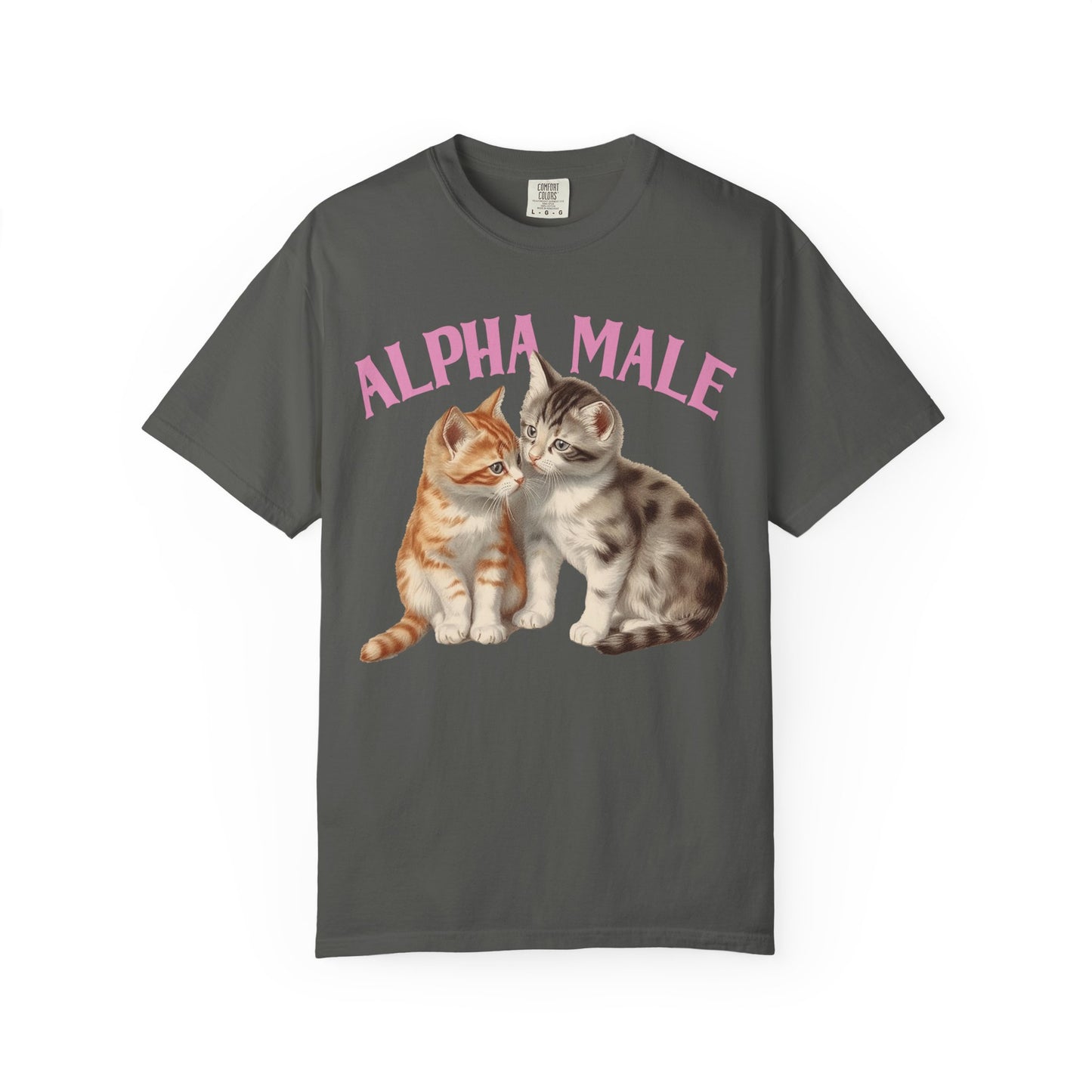 Alpha Cat Male Ironic Funny Kitten shirt Y2K Humor Kittens T-shirt for men or women