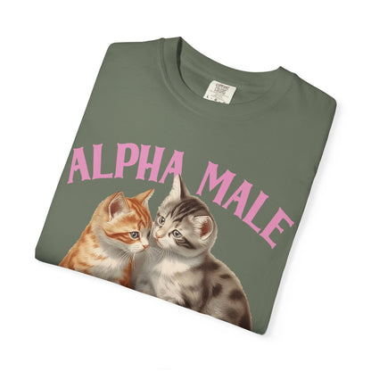 Alpha Cat Male Ironic Funny Kitten shirt Y2K Humor Kittens T-shirt for men or women