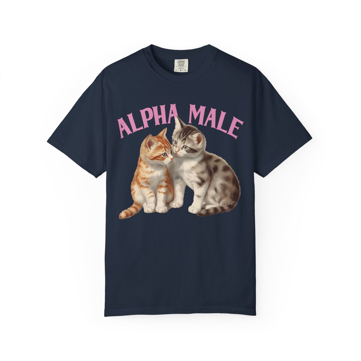 Alpha Cat Male Ironic Funny Kitten shirt Y2K Humor Kittens T-shirt for men or women