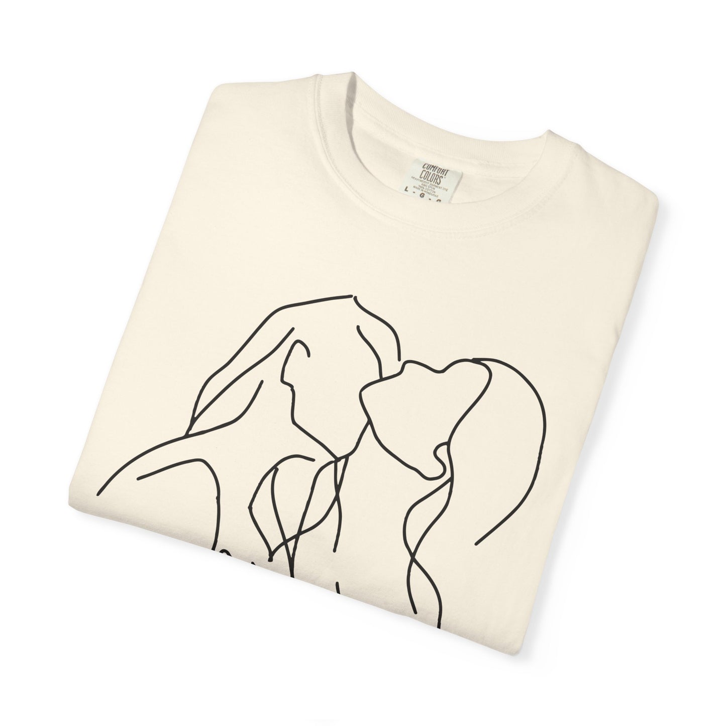 Lesbian Minimal Line art for Women Line Art Kiss shirt Kiss Women T-shirt for women