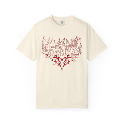 Lover Girl shirt Heart Metal Red Funny T-shirt for men or women