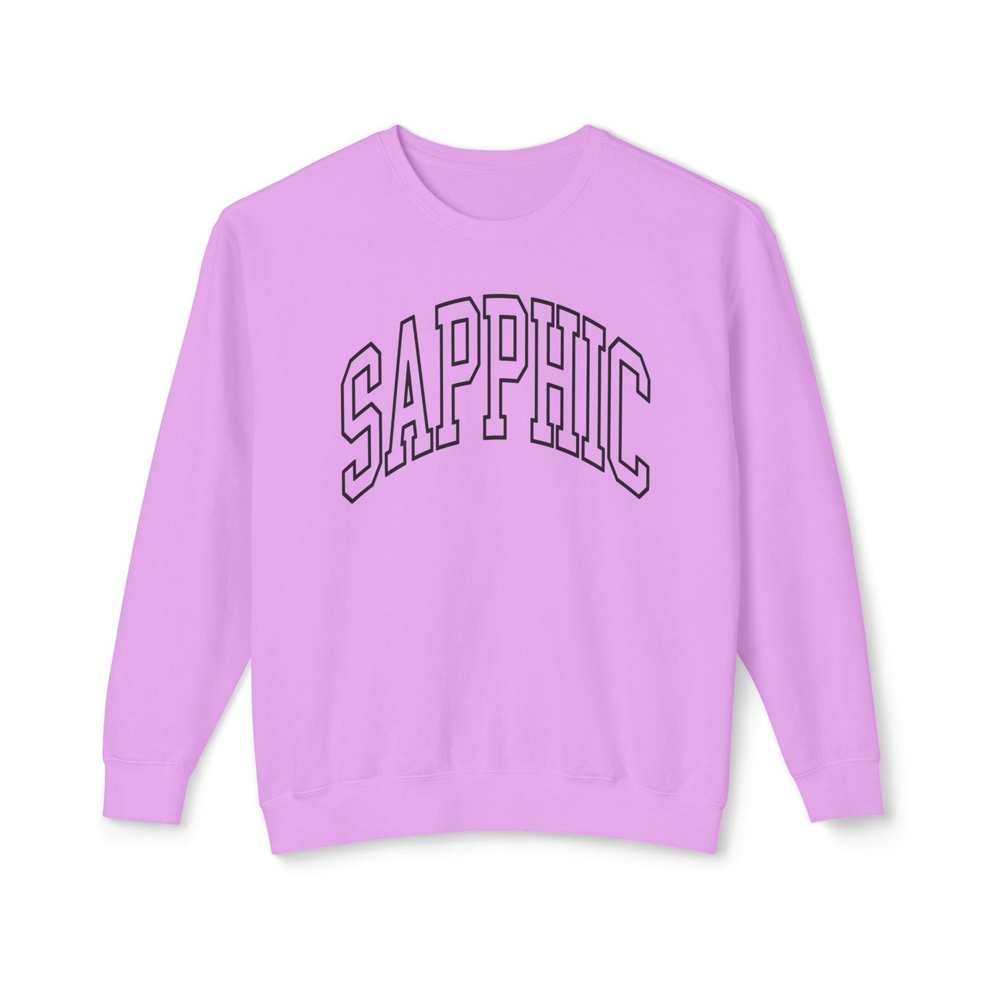 Sapphic Sweatshirt Comfy Unisex Lightweight Crewneck Sweater