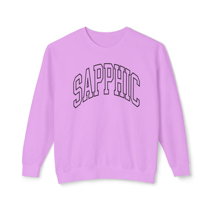 Sapphic Sweatshirt Comfy Unisex Lightweight Crewneck Sweater