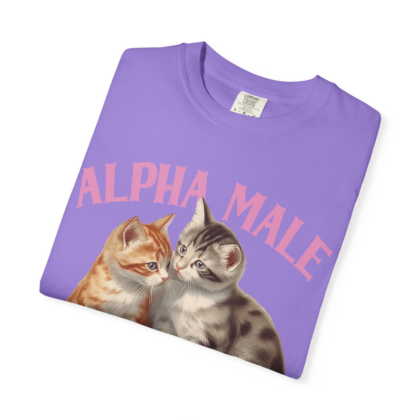 Alpha Cat Male Ironic Funny Kitten shirt Y2K Humor Kittens T-shirt for men or women
