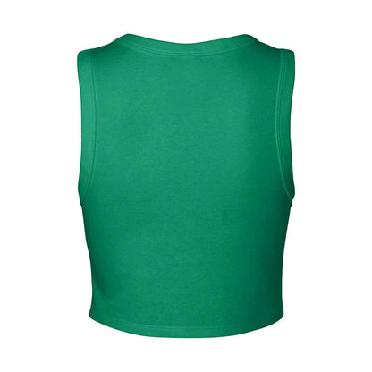 Girls Script Micro Rib Muscle Crop Tank