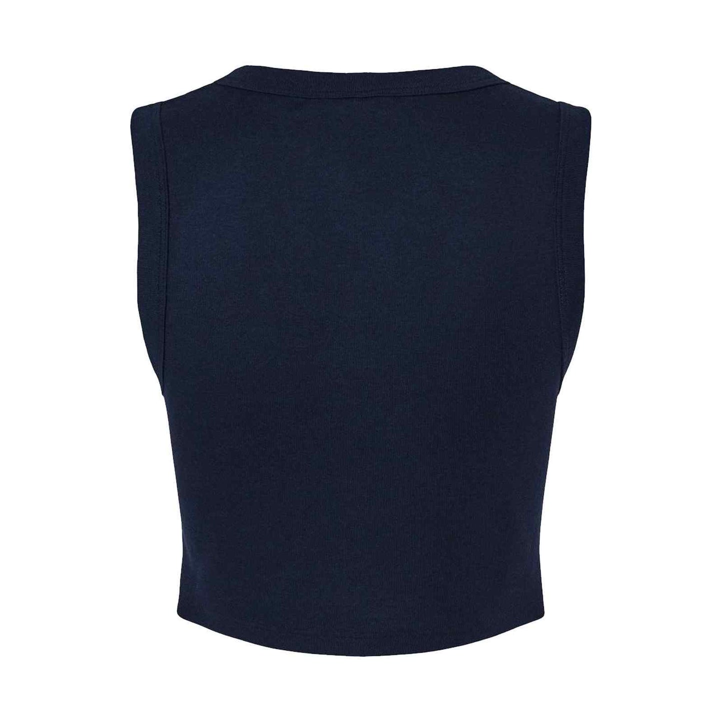 Girls Script Micro Rib Muscle Crop Tank