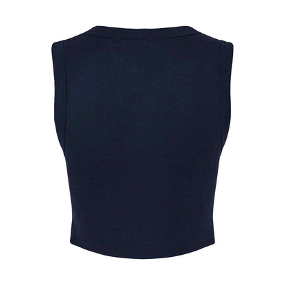 Girls Script Micro Rib Muscle Crop Tank