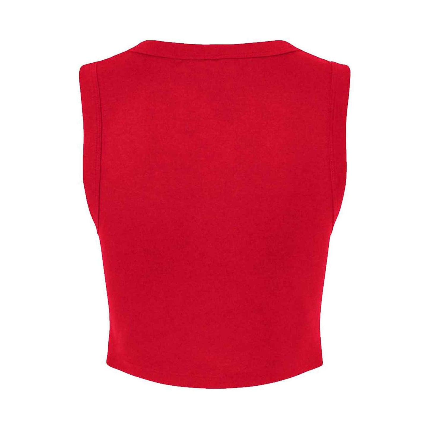 Girls Script Micro Rib Muscle Crop Tank