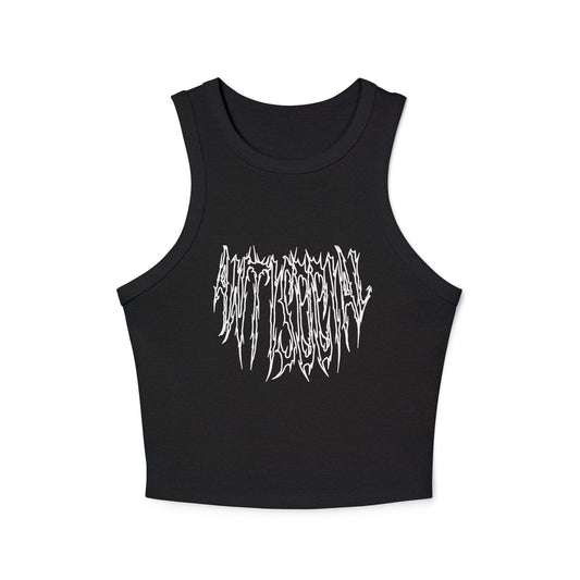 Anti Social Outline Classic Women's Racer Tank Top