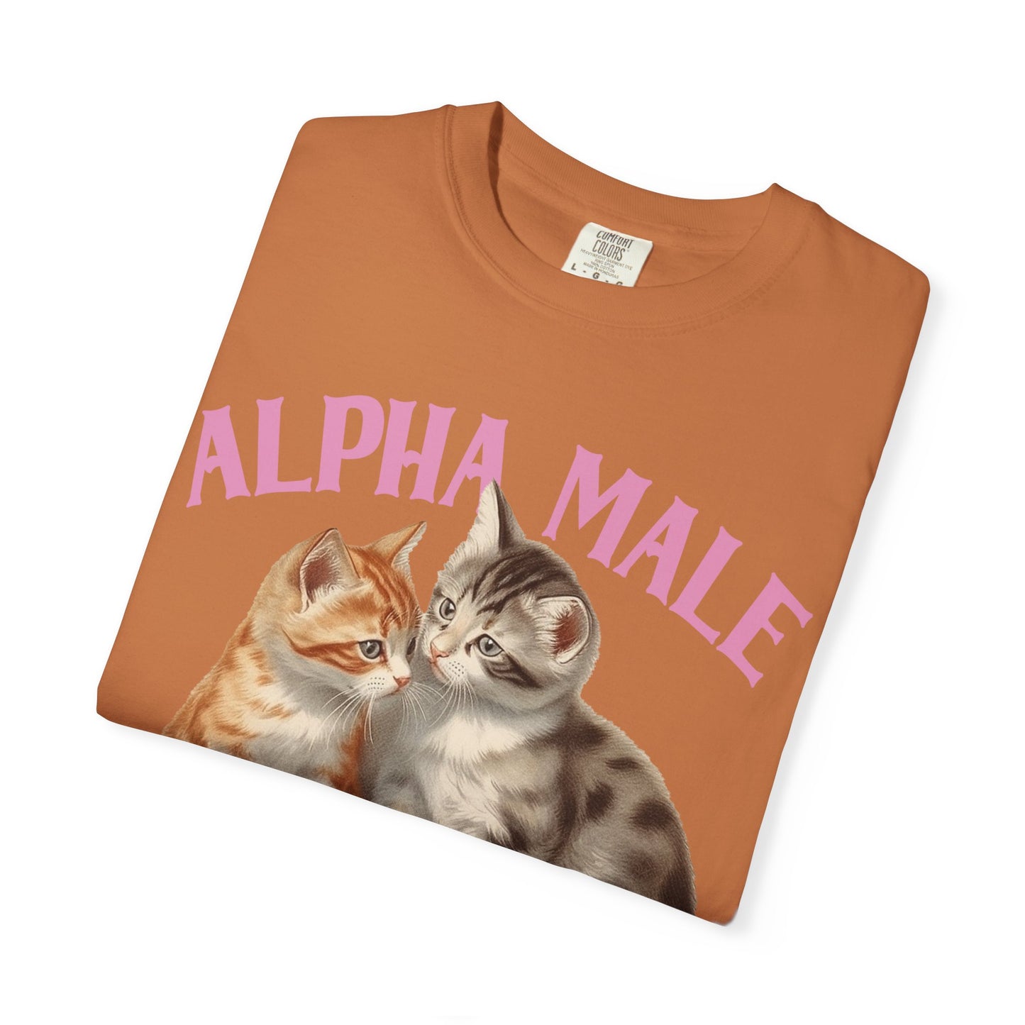 Alpha Cat Male Ironic Funny Kitten shirt Y2K Humor Kittens T-shirt for men or women